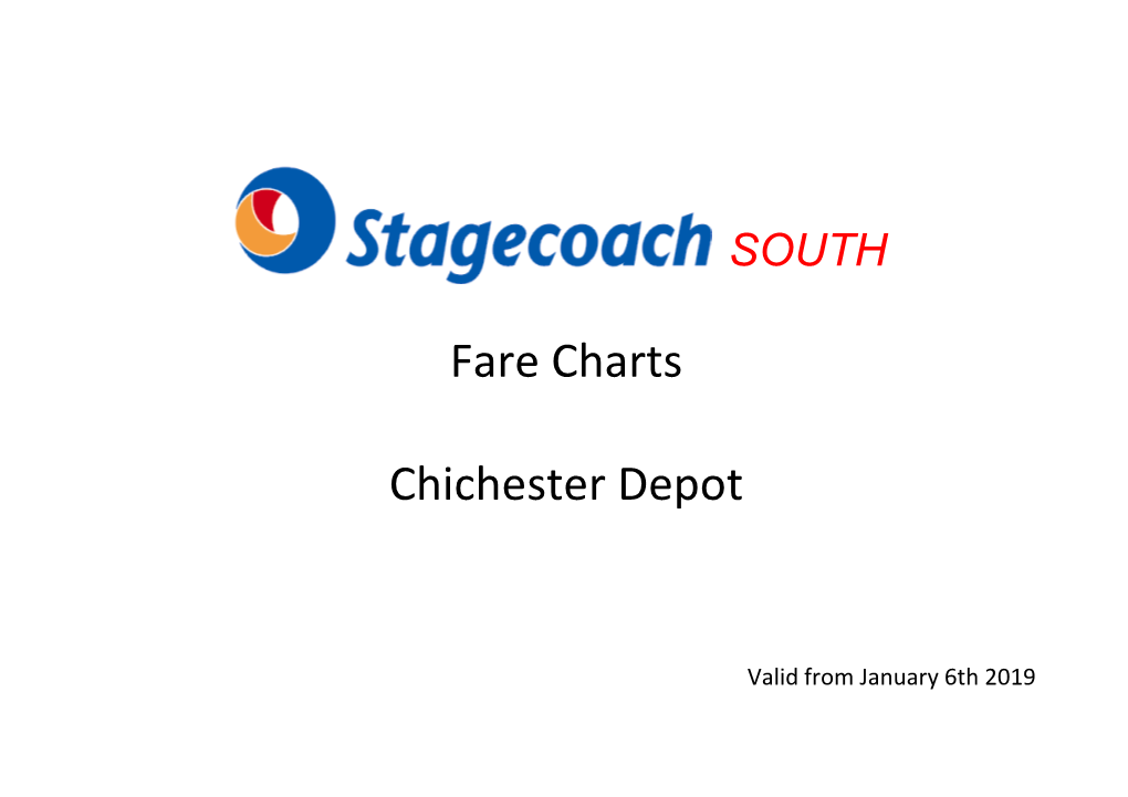 Fare Charts Chichester Depot