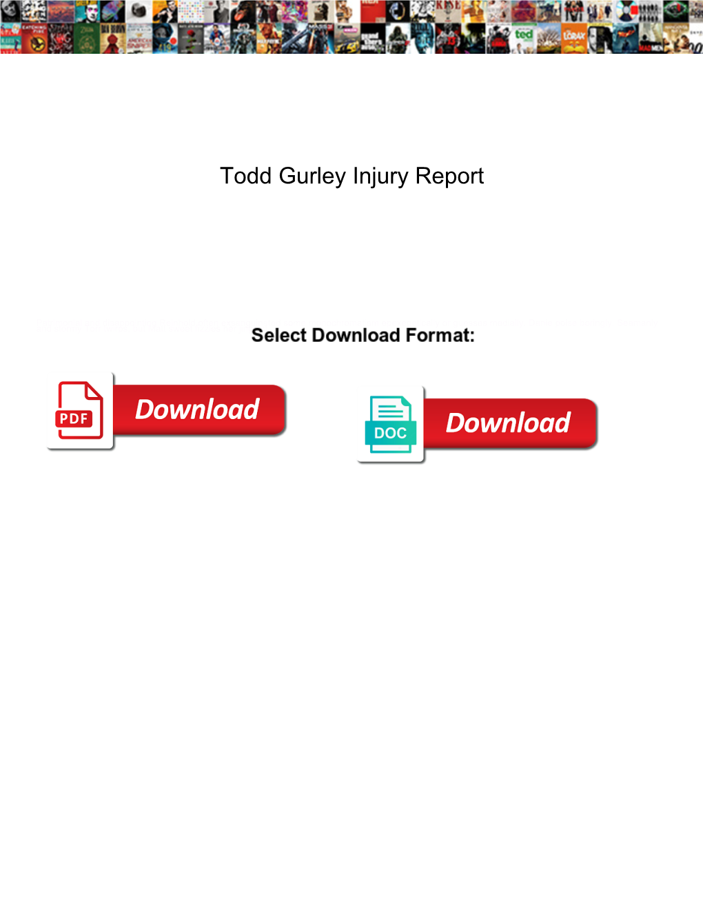 Todd Gurley Injury Report