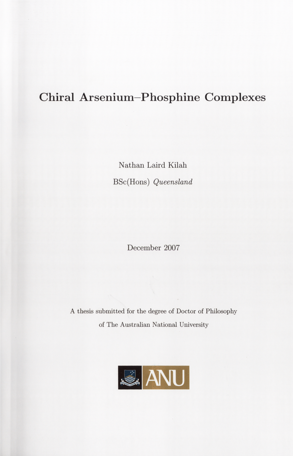 Chiral Ar Senium—Phosphine Complexes