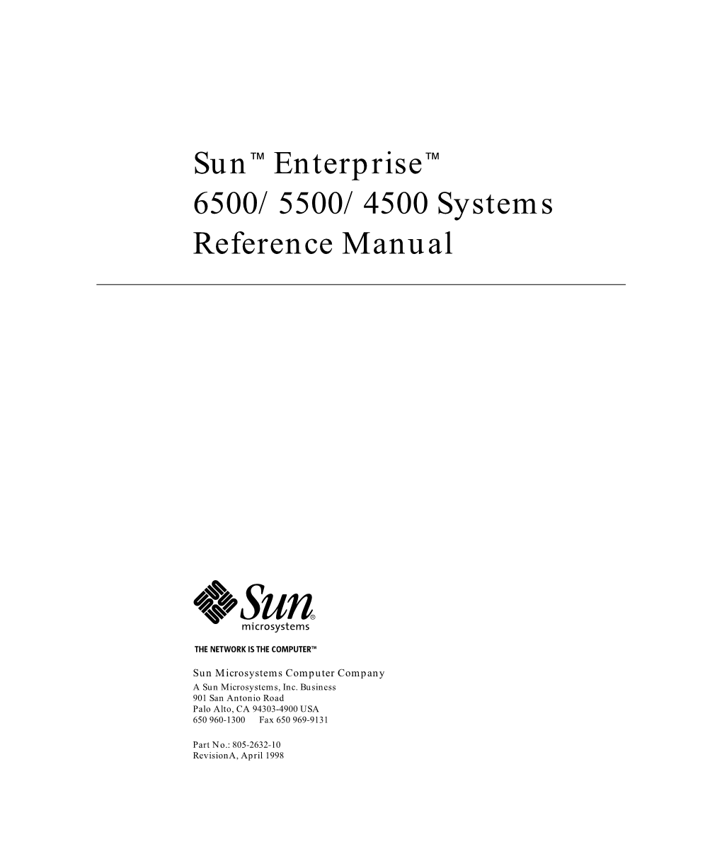 Sun Enterprise 4500 System