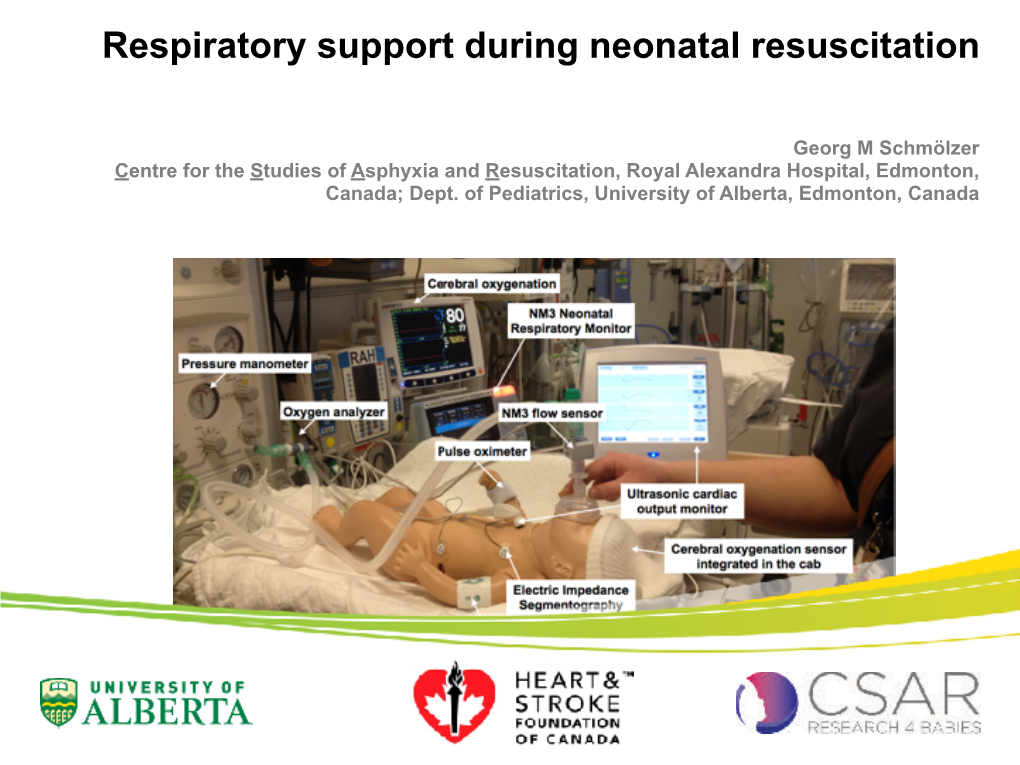 Respiratory Support During Neonatal Resuscitation
