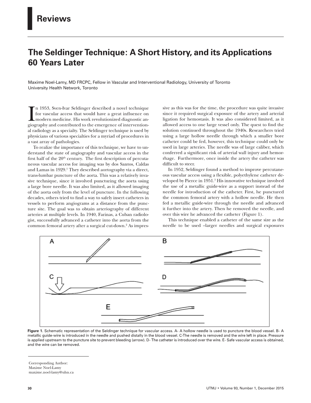 The Seldinger Technique: a Short History, and Its Applications 60 Years Later