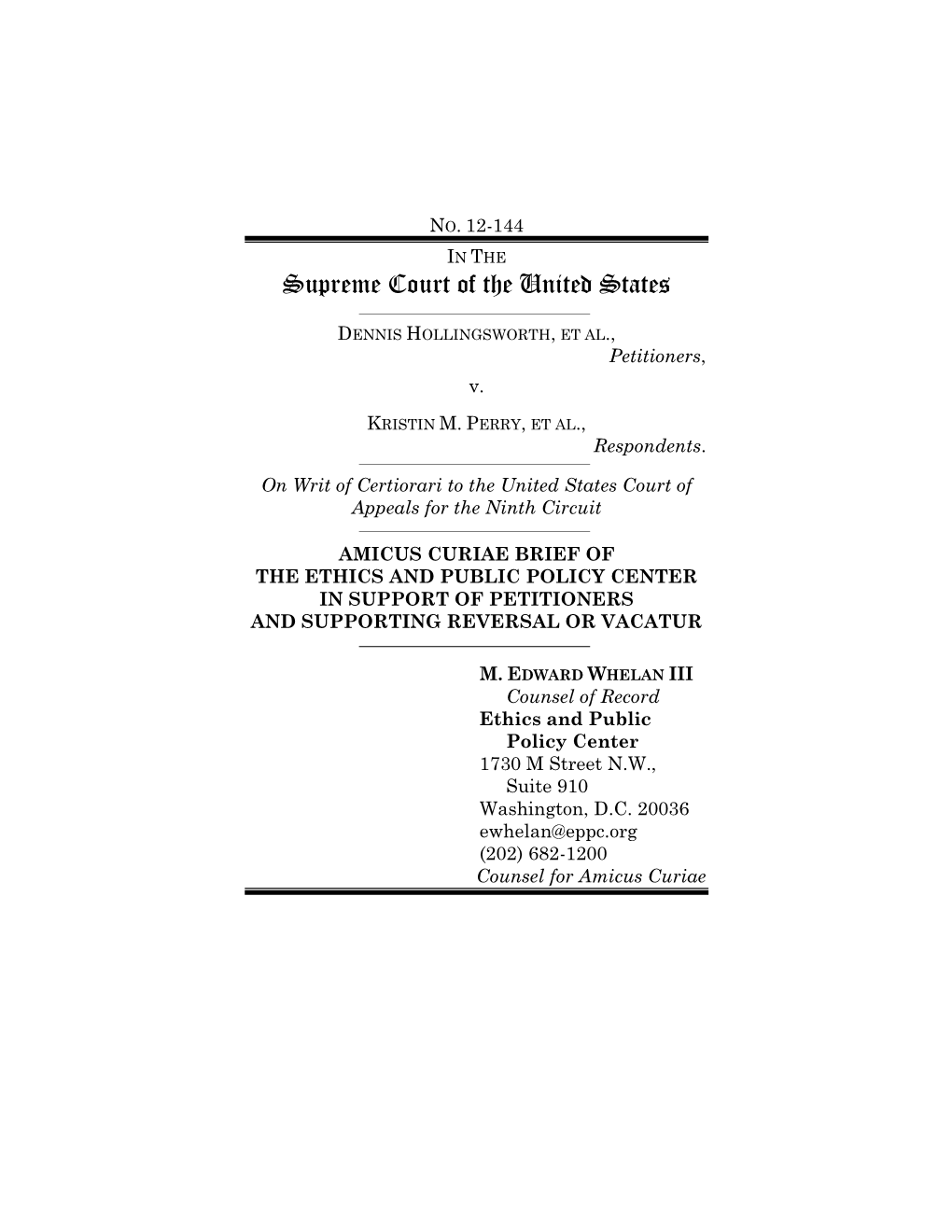 Amicus Briefs, and Their Consents Are on File with the Clerk of the Court