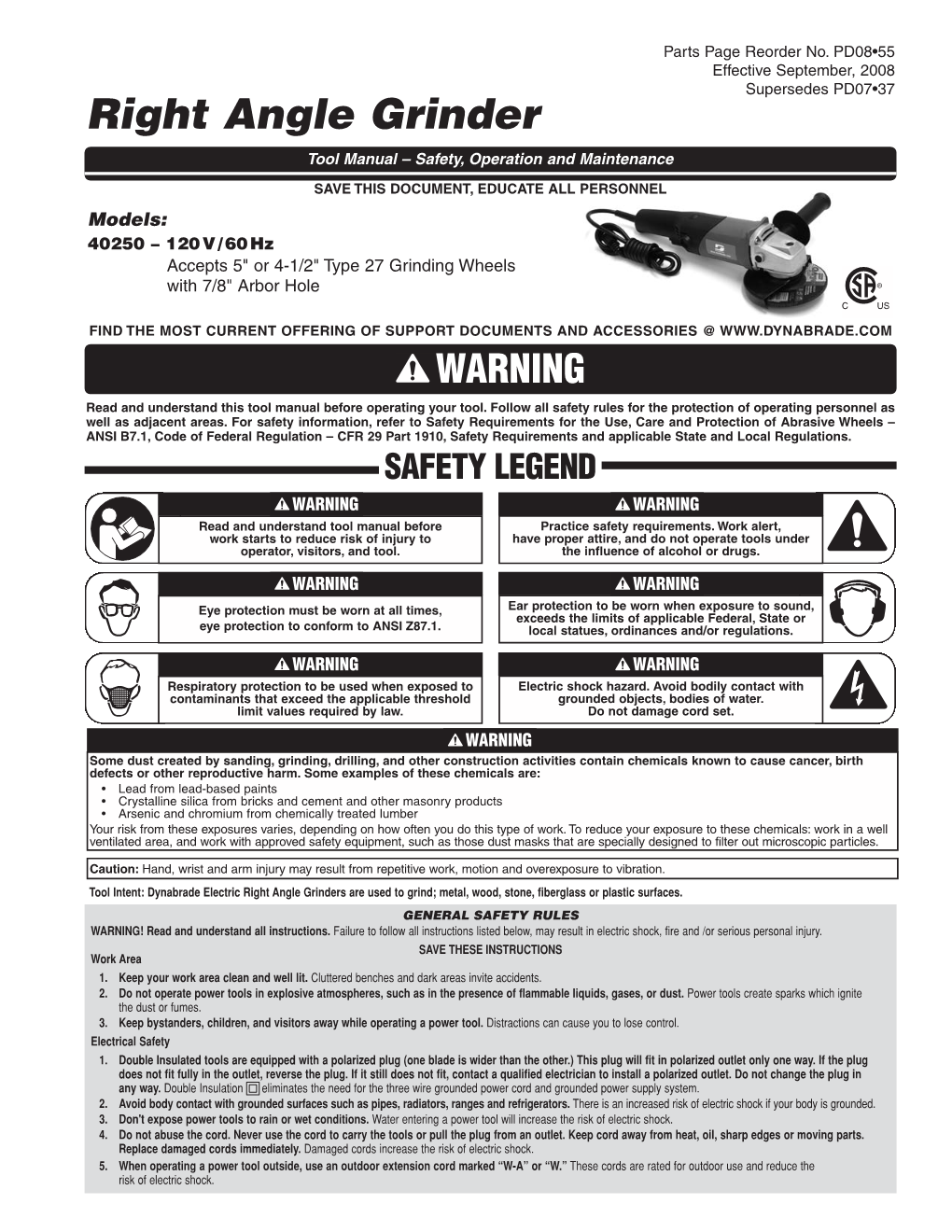 Right Angle Grinder