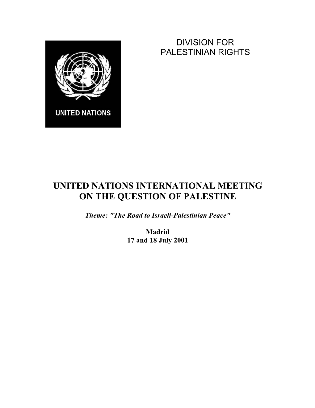 Division for Palestinian Rights