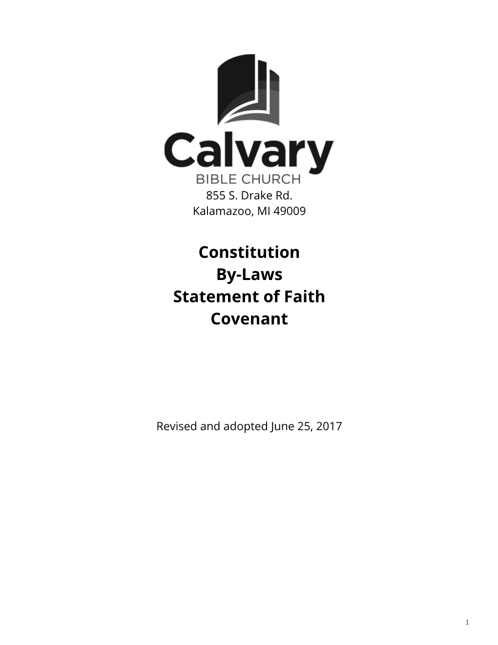 Read Our Complete Constitution & Statement of Faith