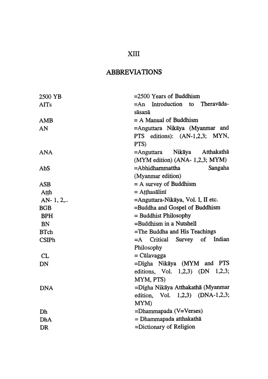 Xiii Abbreviations