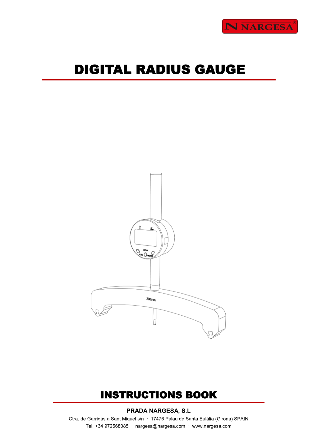 Digital Radius Gauge