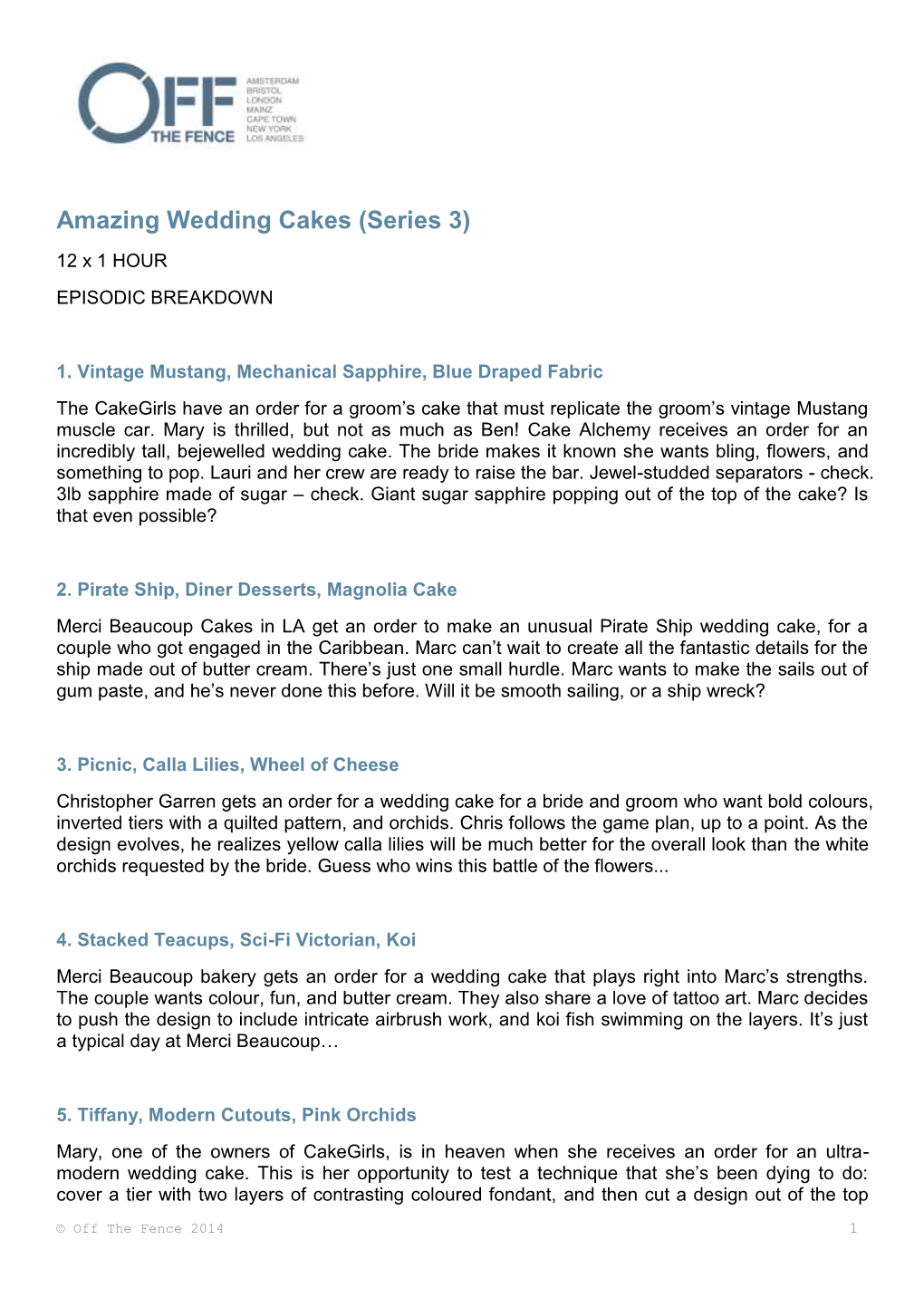 Amazing Wedding Cakes (Series 3)