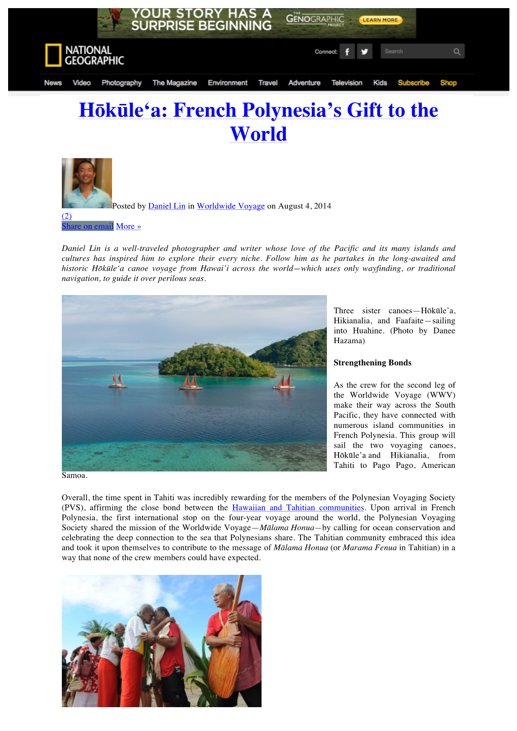 Hōkūleʻa: French Polynesia's Gift to the World