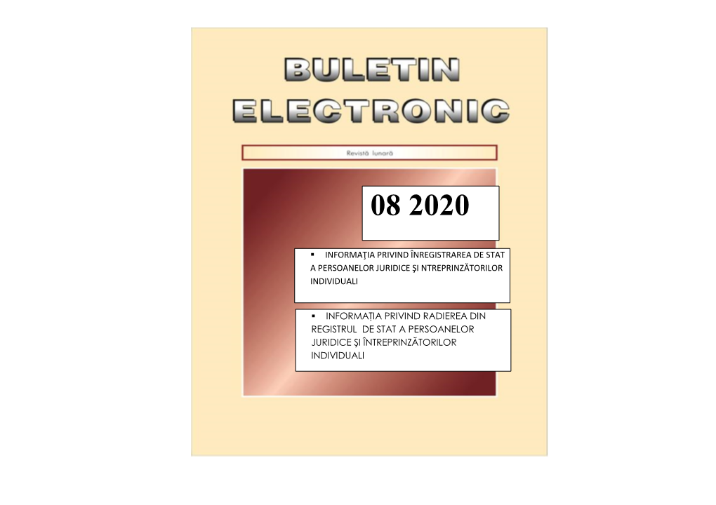 Buletinul Electronic 08 2020.Pdf