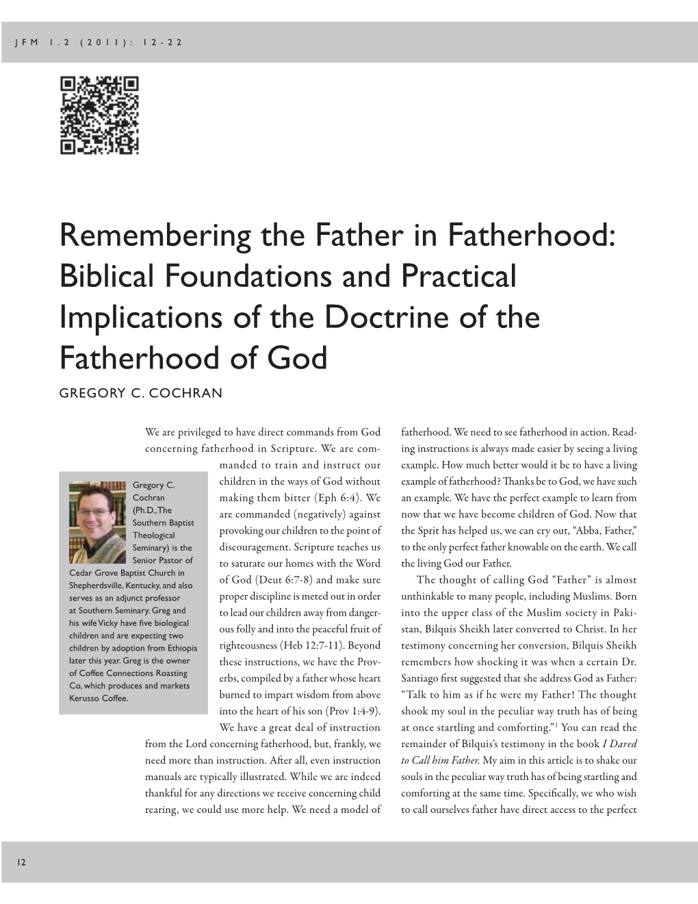 Remembering the Father in Fatherhood