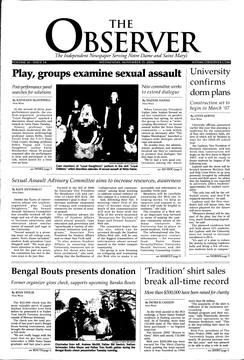 Play, Groups Examine Sexual Assault University