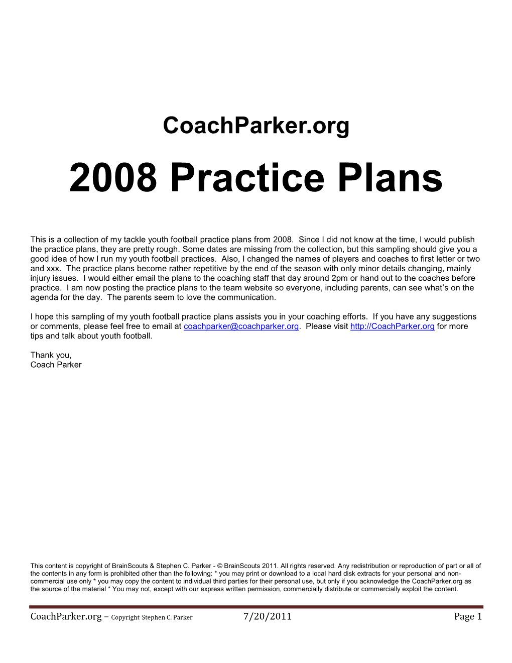 Practice-Plans-Coach-Parker-2008.Pdf