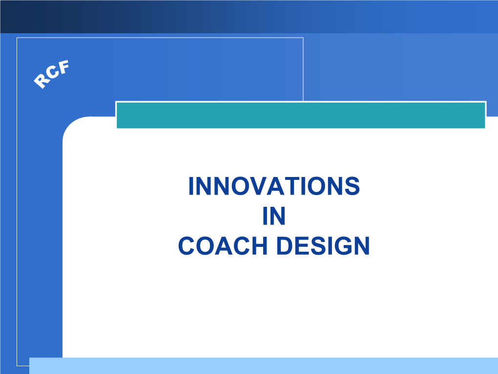 Innovations in Coach Design Lhb Design Stainless Steel Coach