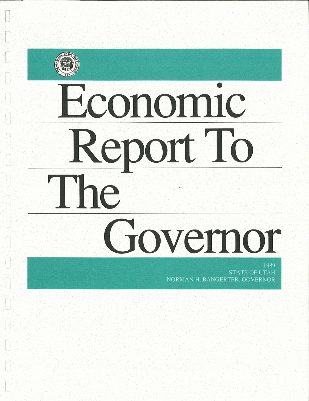 1989 Economic Report to the Governor