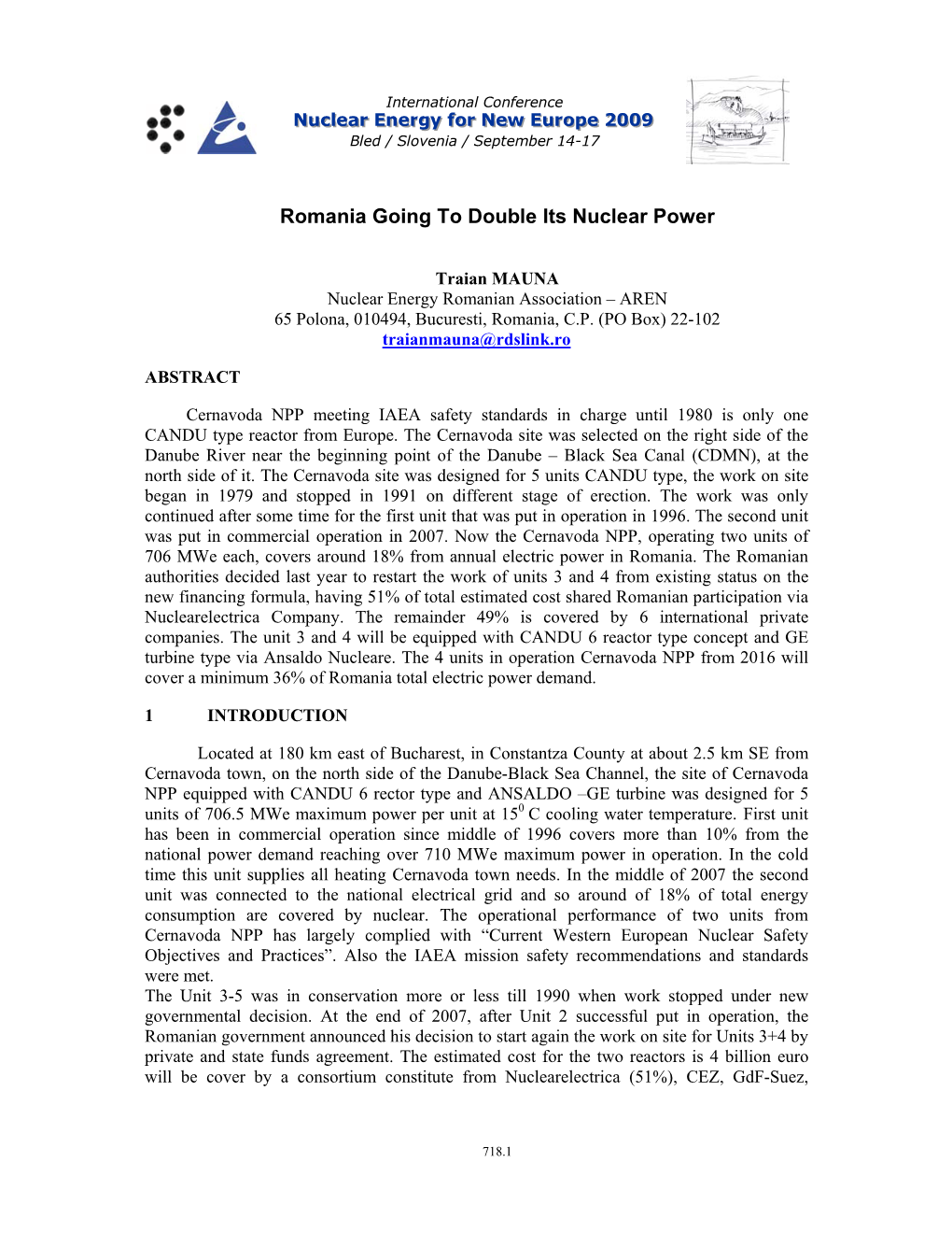 Romania Going to Double Its Nuclear Power