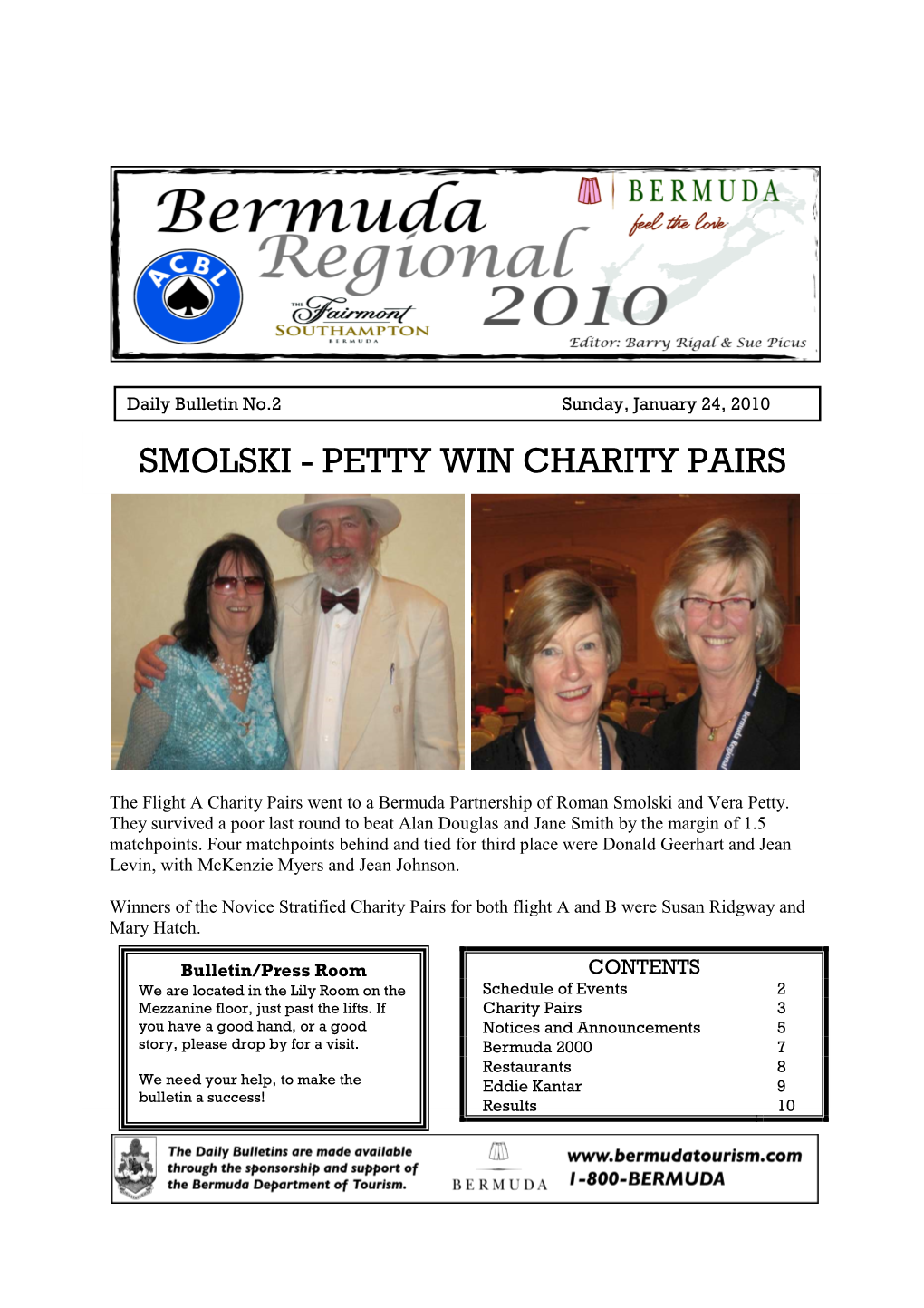 Smolski - Petty Win Charity Pairs