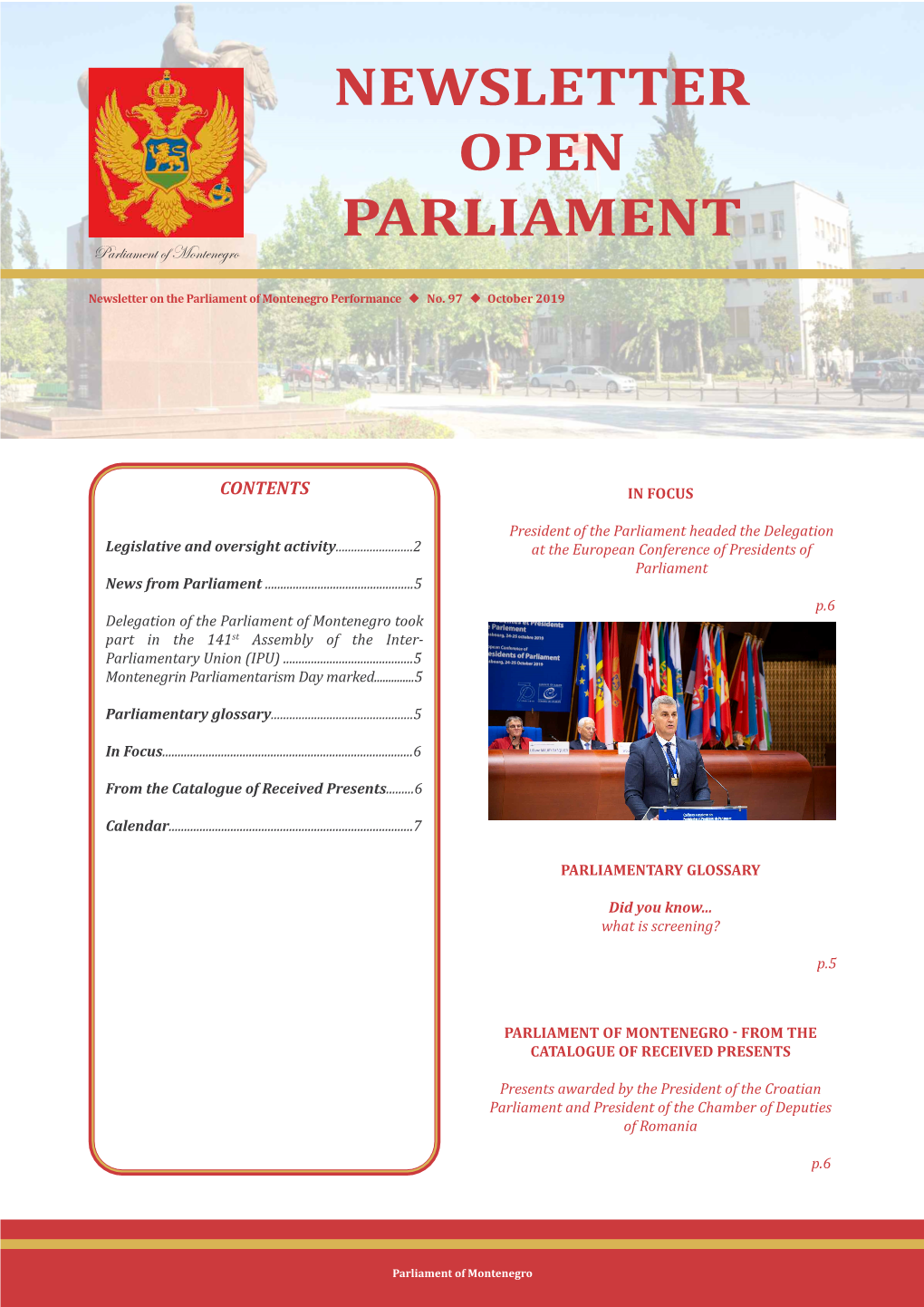 NEWSLETTER OPEN Parliament