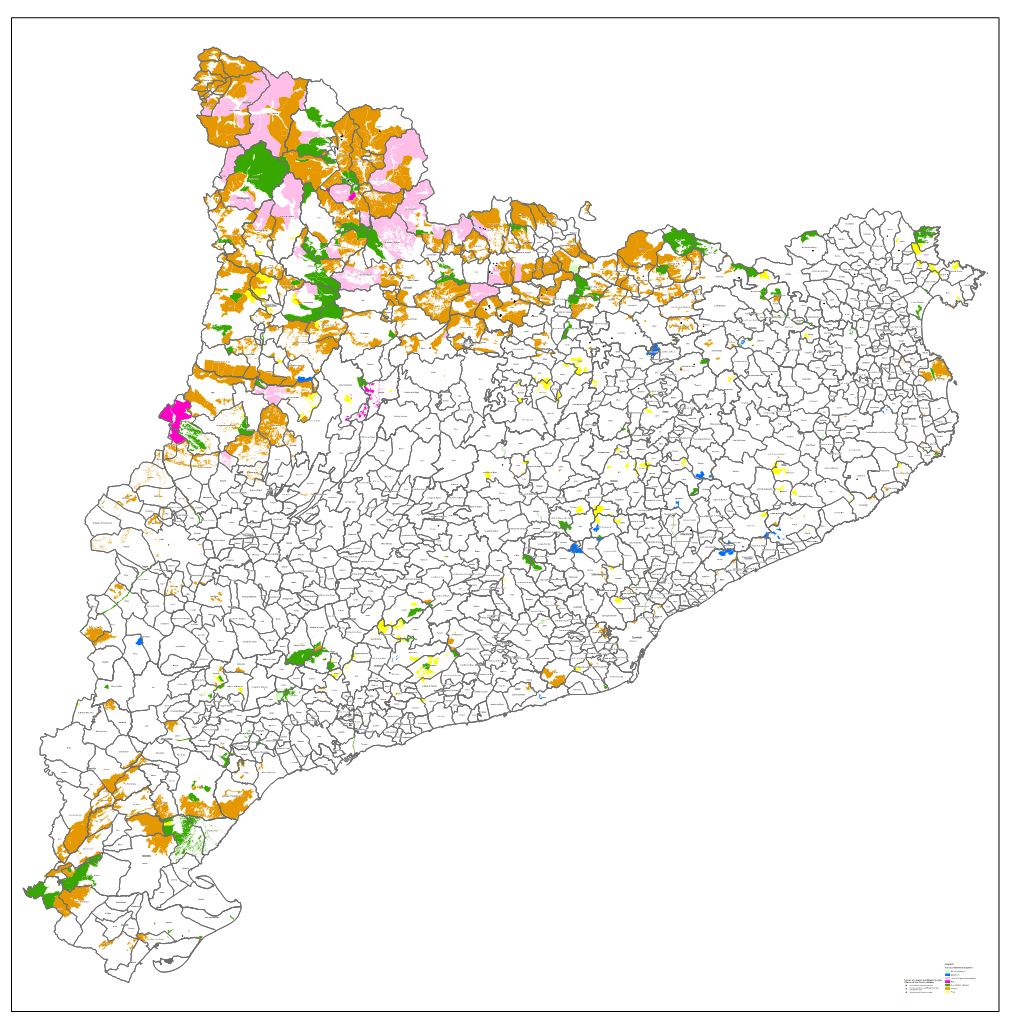 Llegenda Forests D'administració Pública