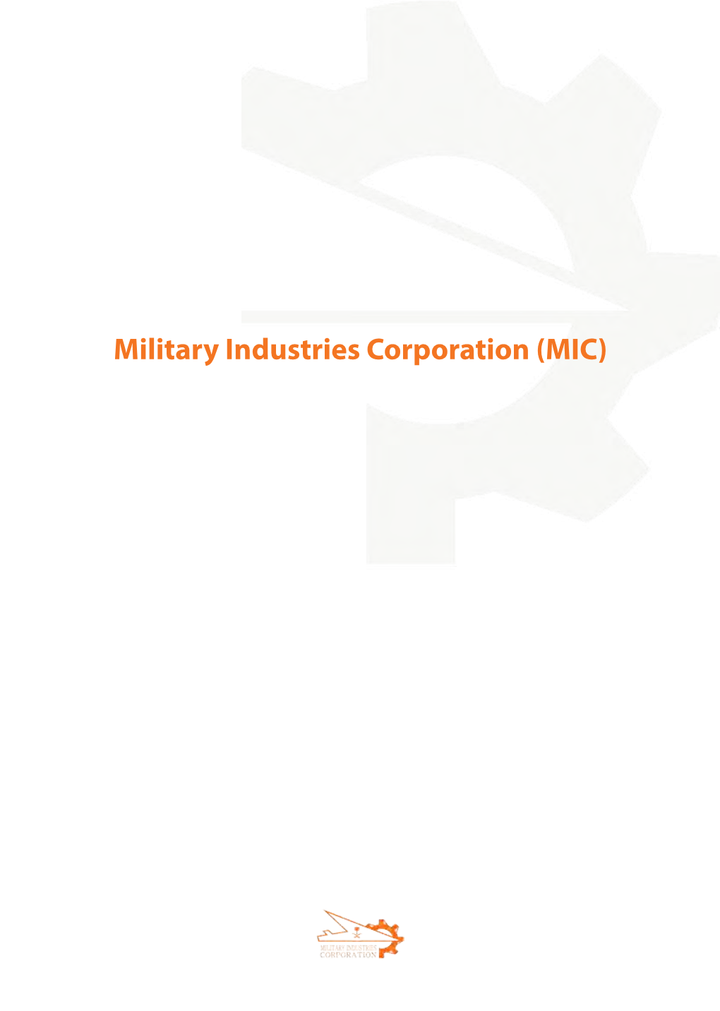 Military Industries Corporation (MIC)