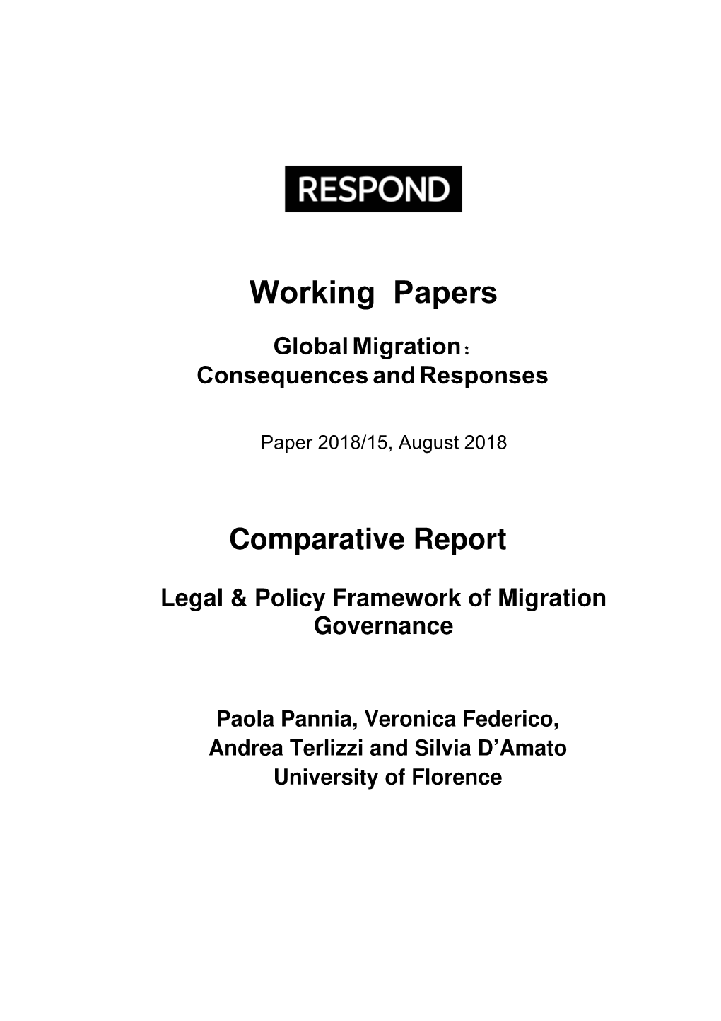 WP 1 Comparative Report 3