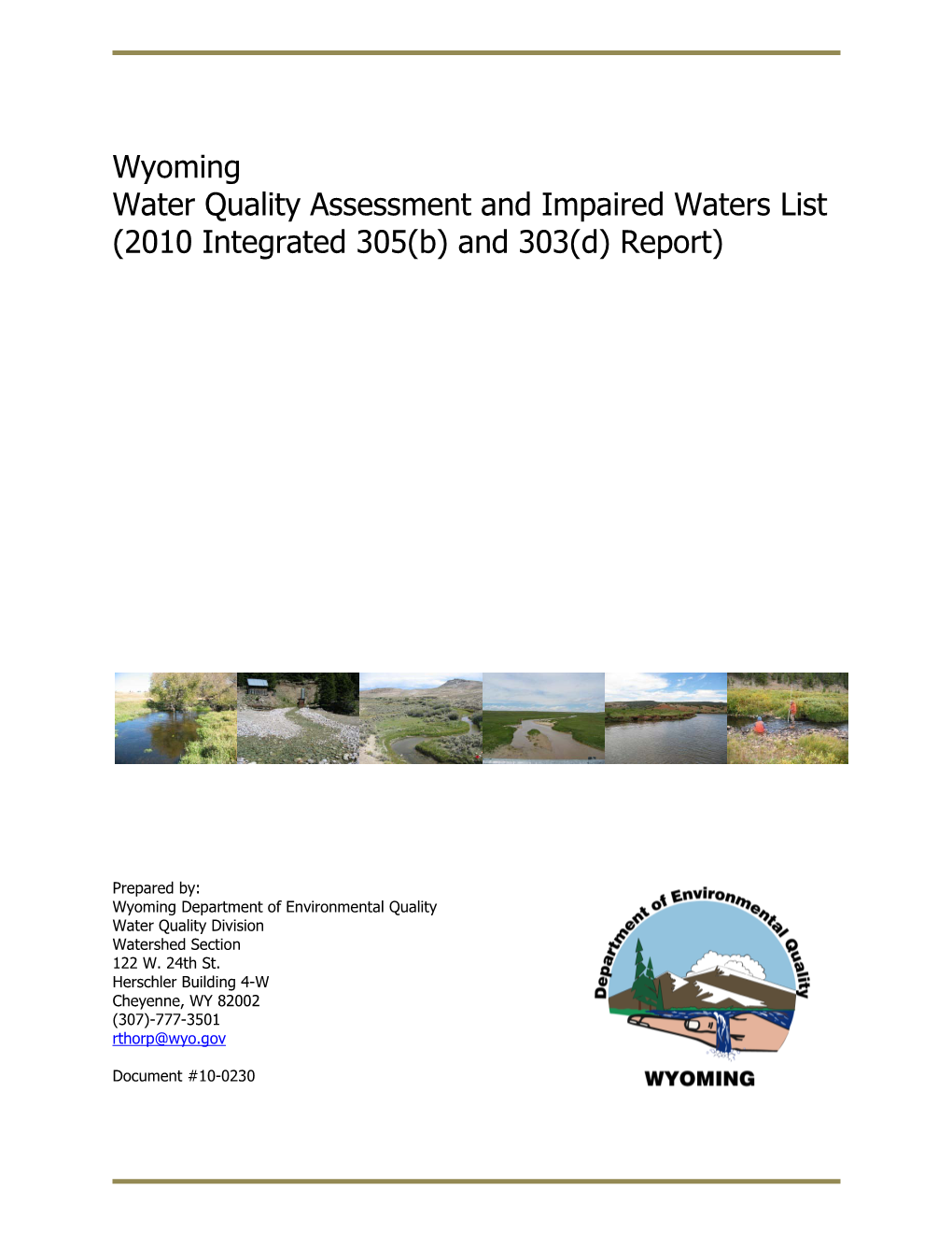 2010 WY Integrated Report