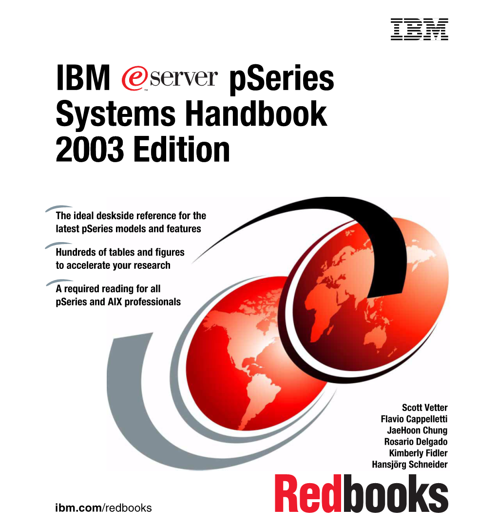 IBM Pseries Systems Handbook 2003 Edition 003 Edition