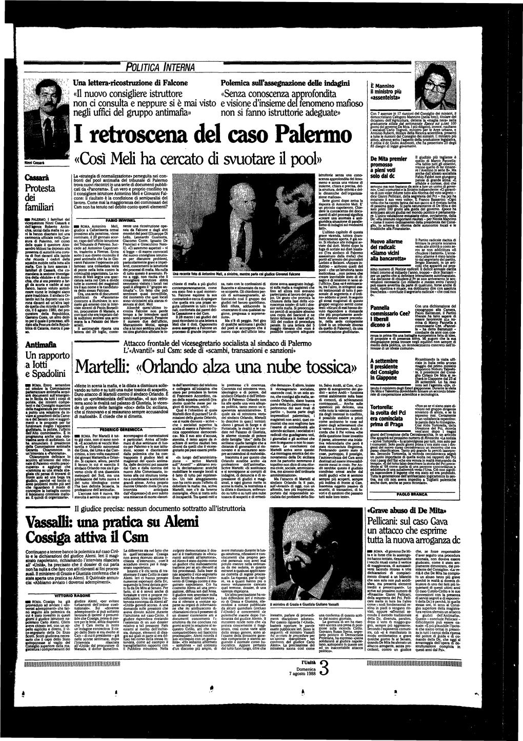 I Retroscena Del Caso Palermo 85 Disegni Di Legge Governativi