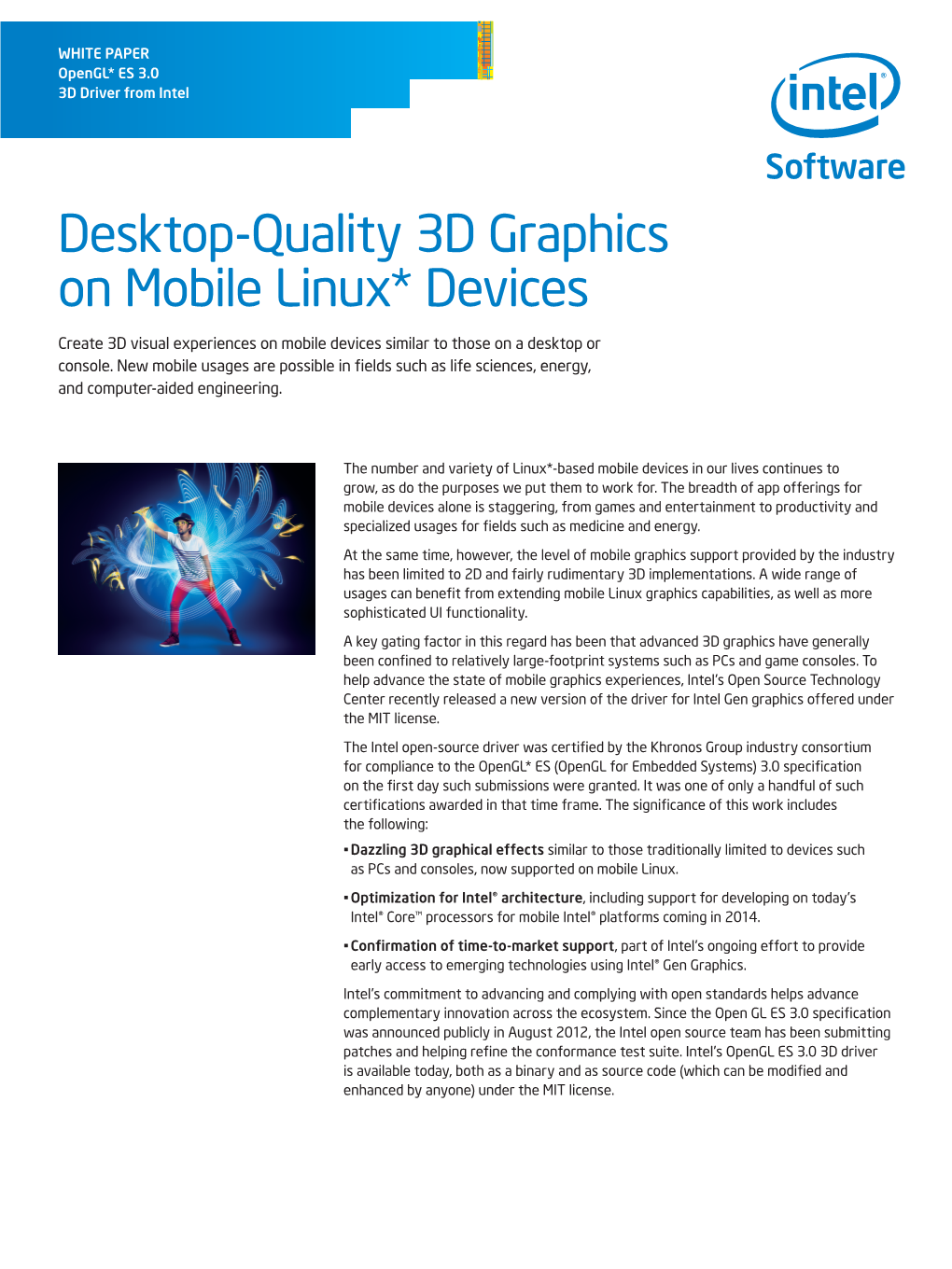 Desktop-Quality 3D Graphics on Mobile Linux* Devices