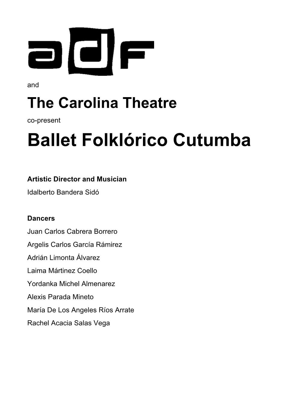 Ballet Folklórico Cutumba