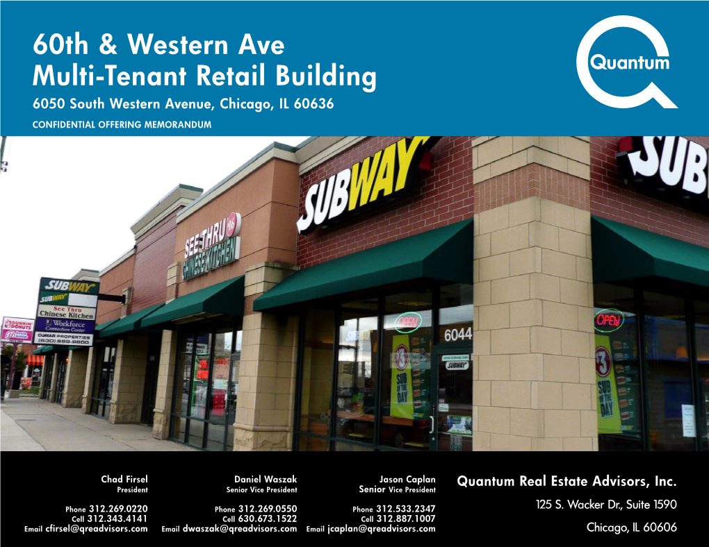 60Th & Western Ave Multi-Tenant Retail Building