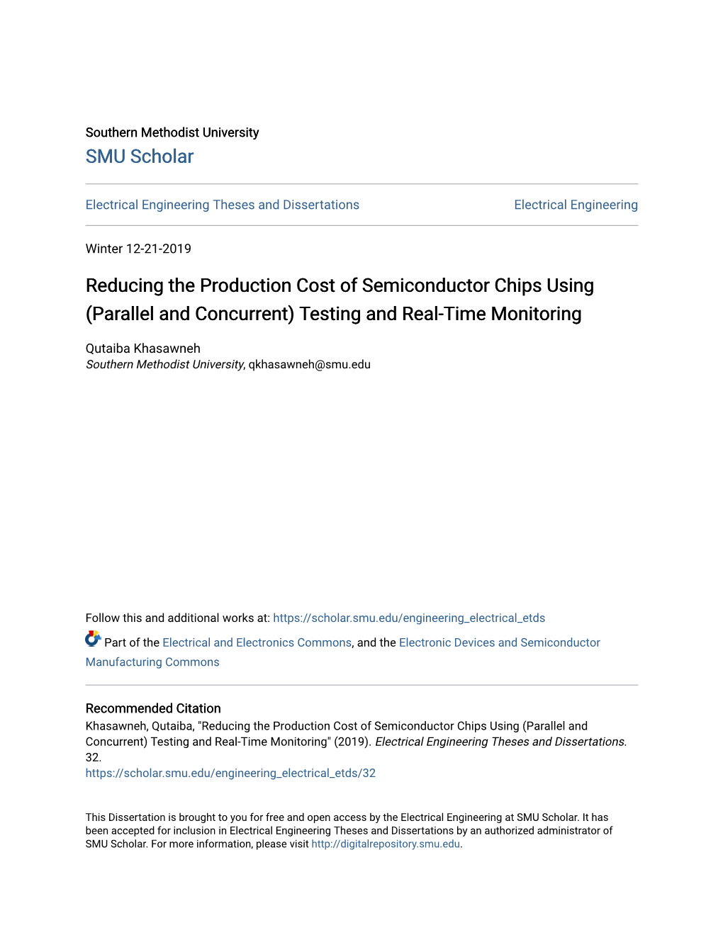 Reducing the Production Cost of Semiconductor Chips Using (Parallel and Concurrent) Testing and Real-Time Monitoring