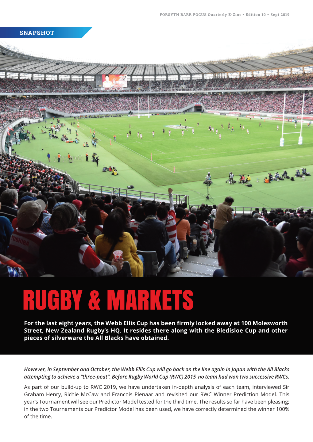 Rugby & Markets