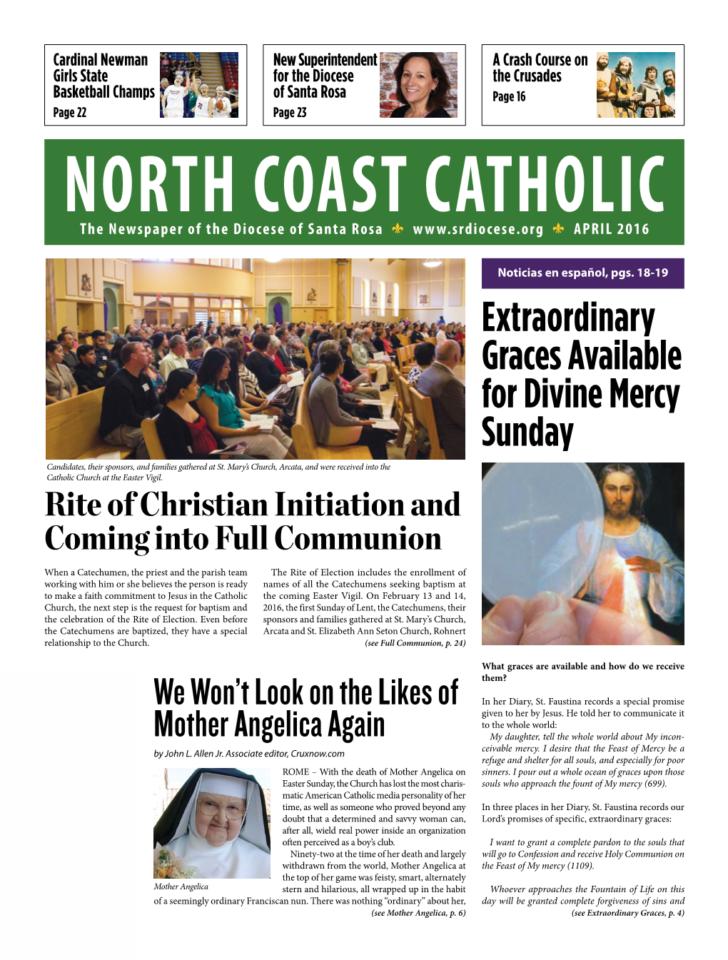 North Coast Catholic Newspaper • April 2016