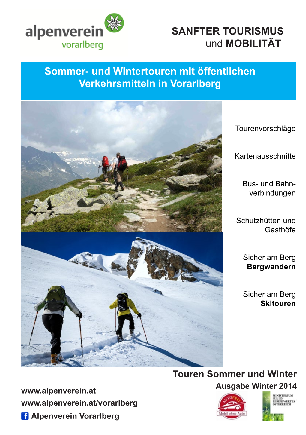 Und Wintertouren Mit Öffentlichen Verkehrsmitteln in Vorarlberg