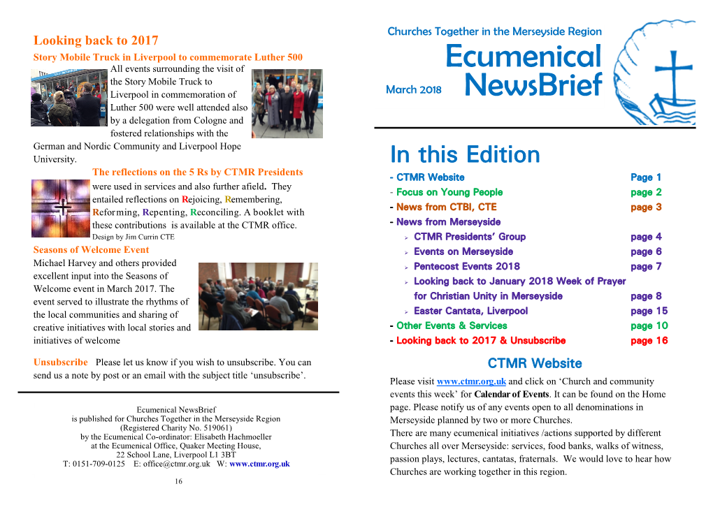 Ecumenical Newsbrief Page