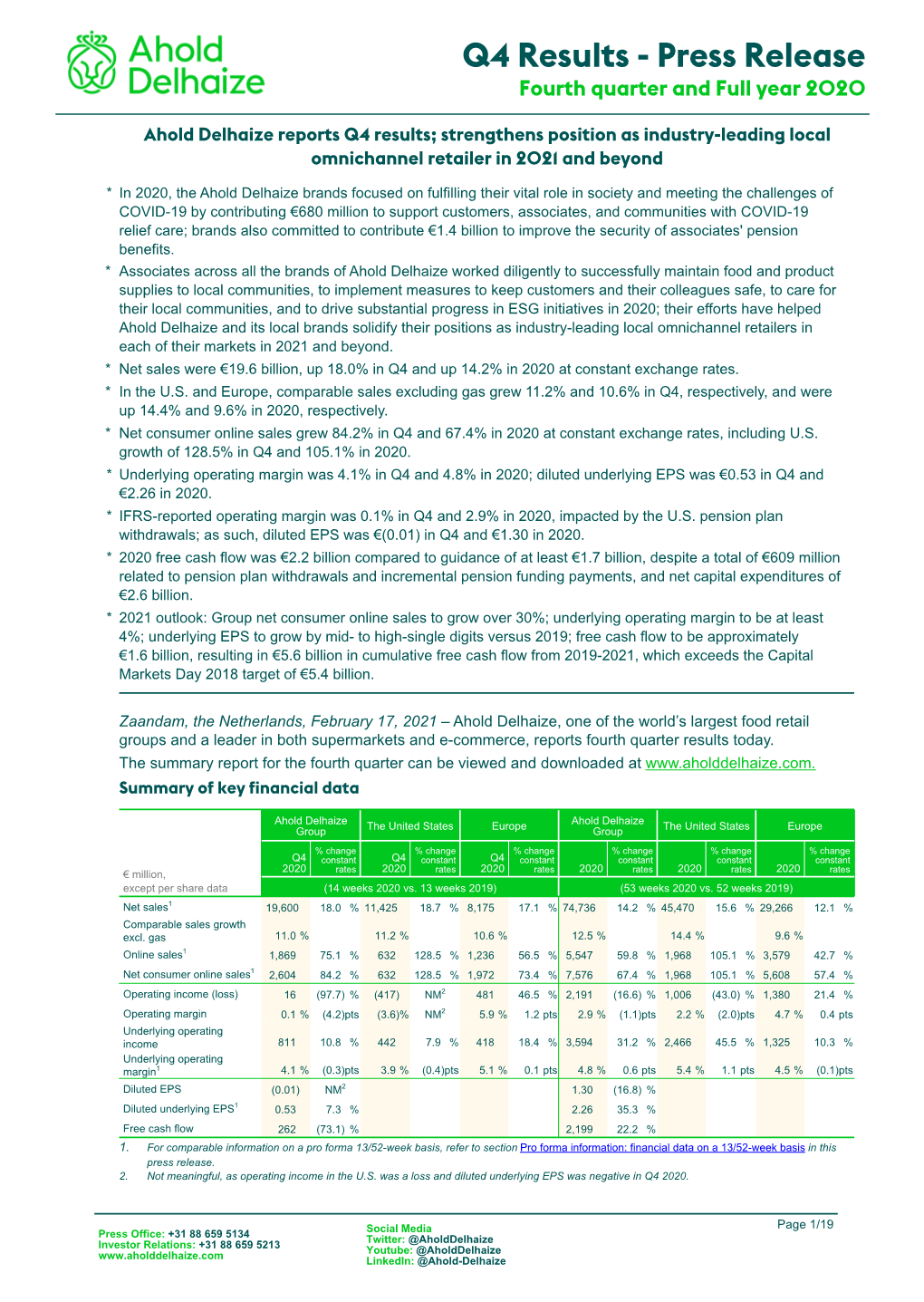 2020 Q4 Press Release