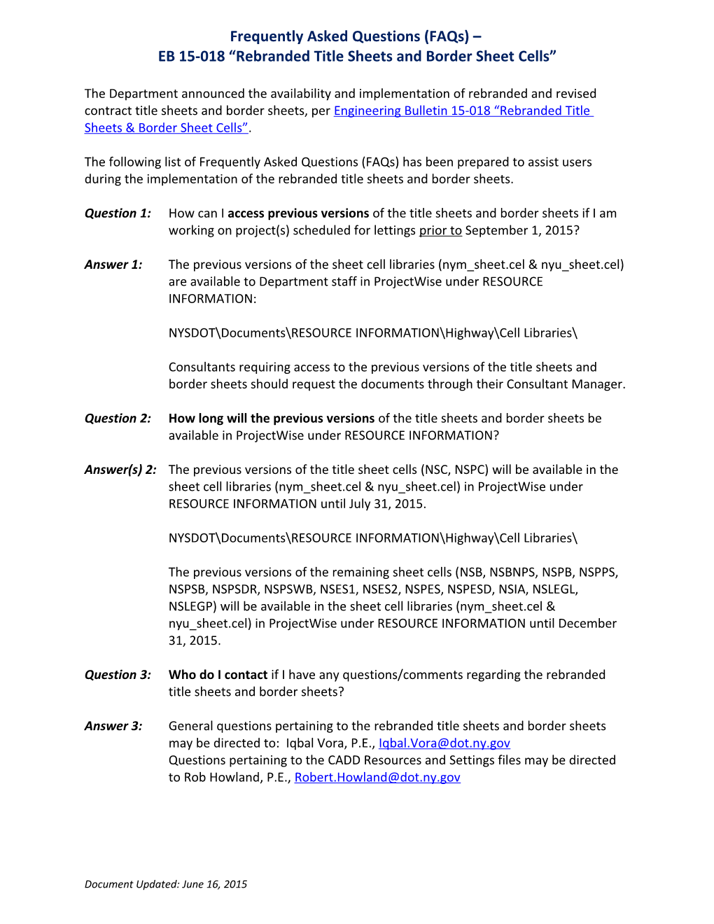 EB 15-018 Rebranded Title Sheets and Border Sheet Cells