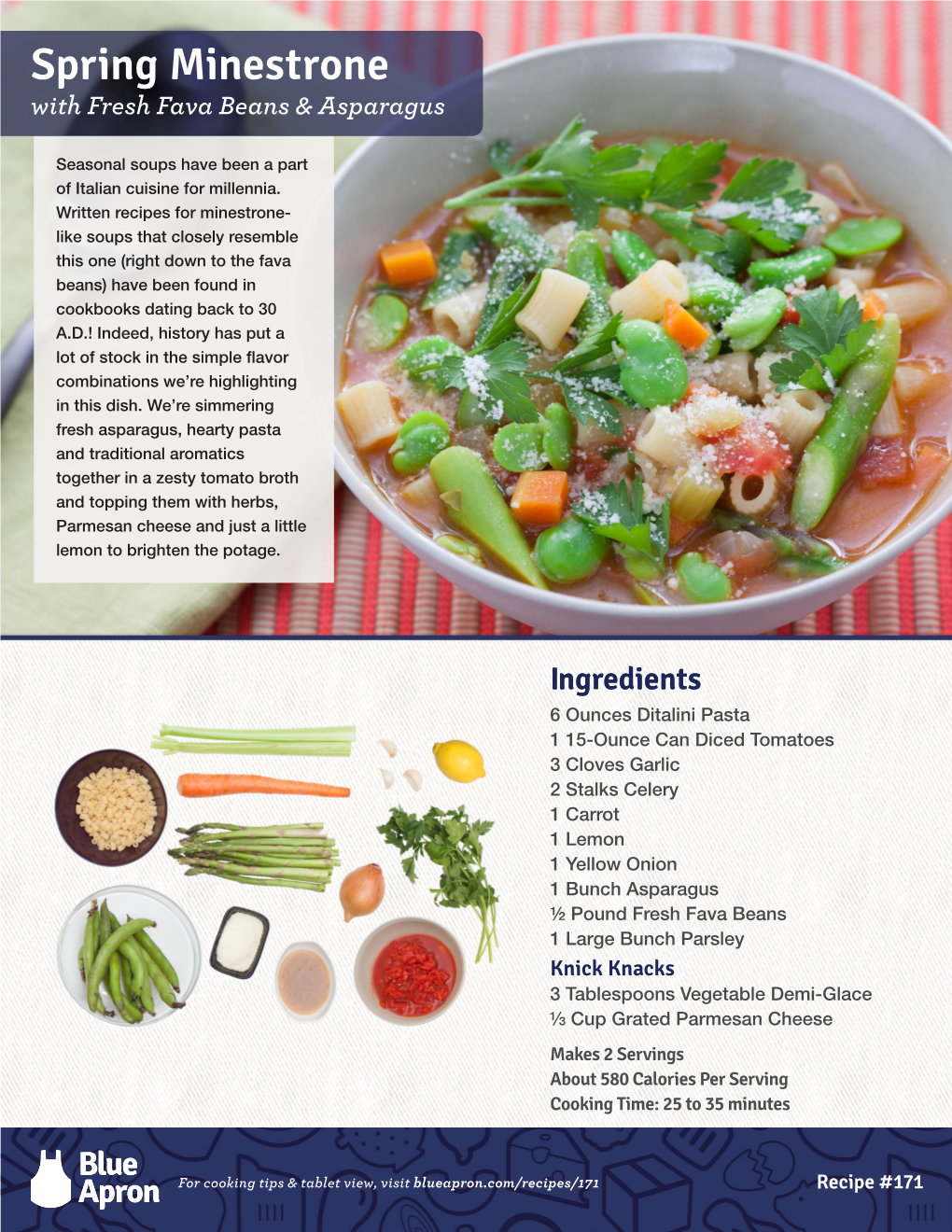 Spring Minestrone with Fresh Fava Beans & Asparagus