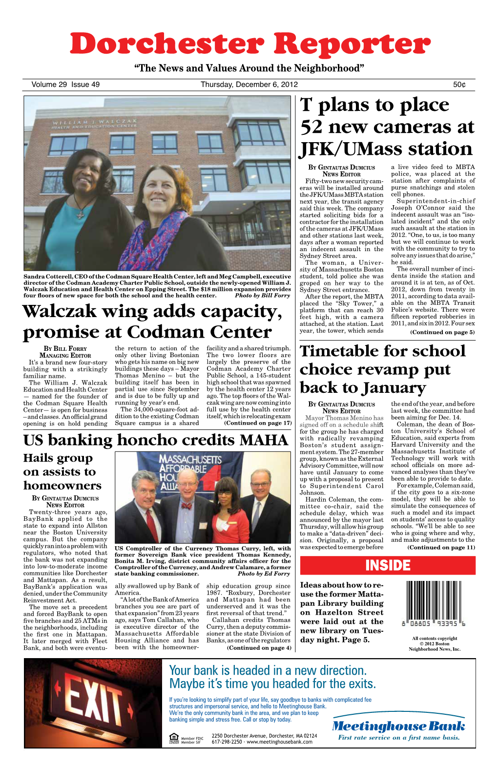 Walczak Wing Adds Capacity, Promise at Codman