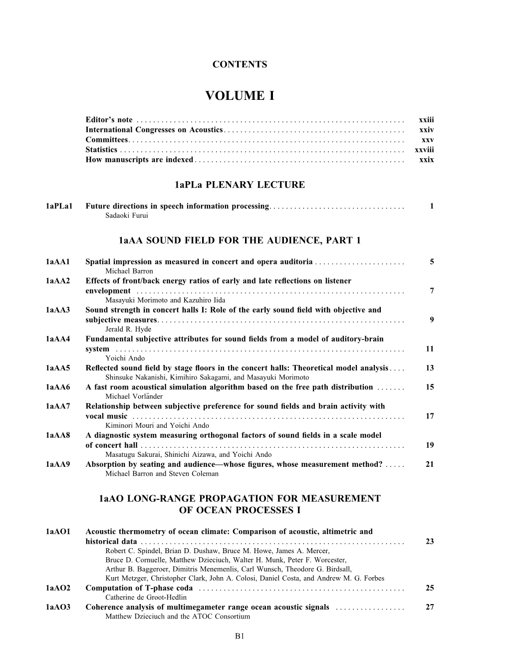 Table of Contents