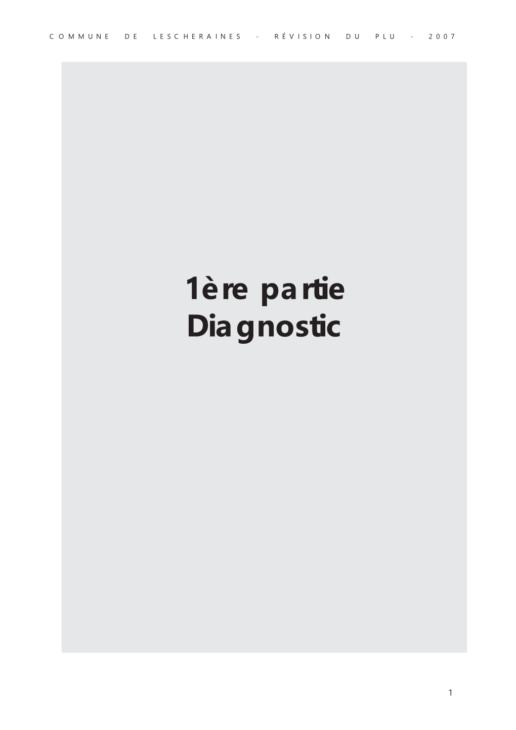 1Ère Partie Diagnostic