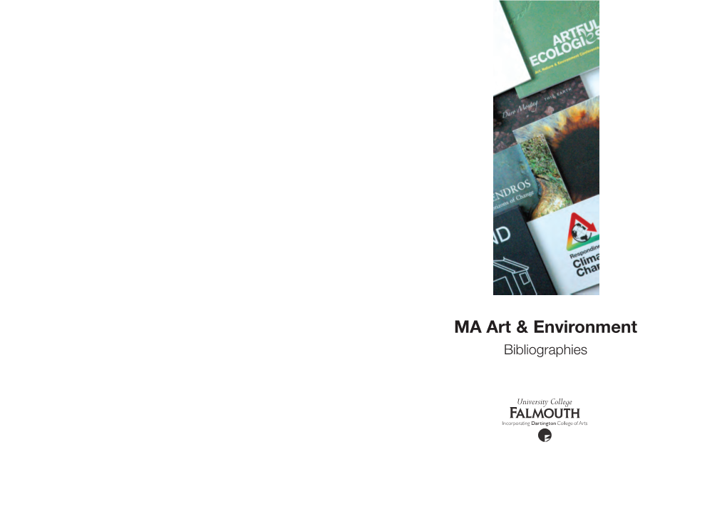 MA Art & Environment