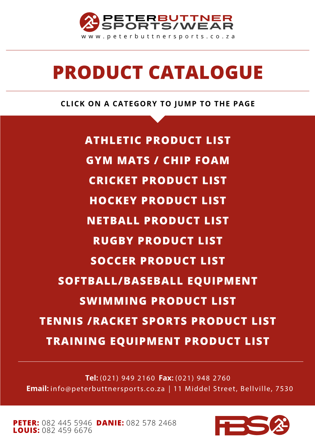 Product Catalogue List