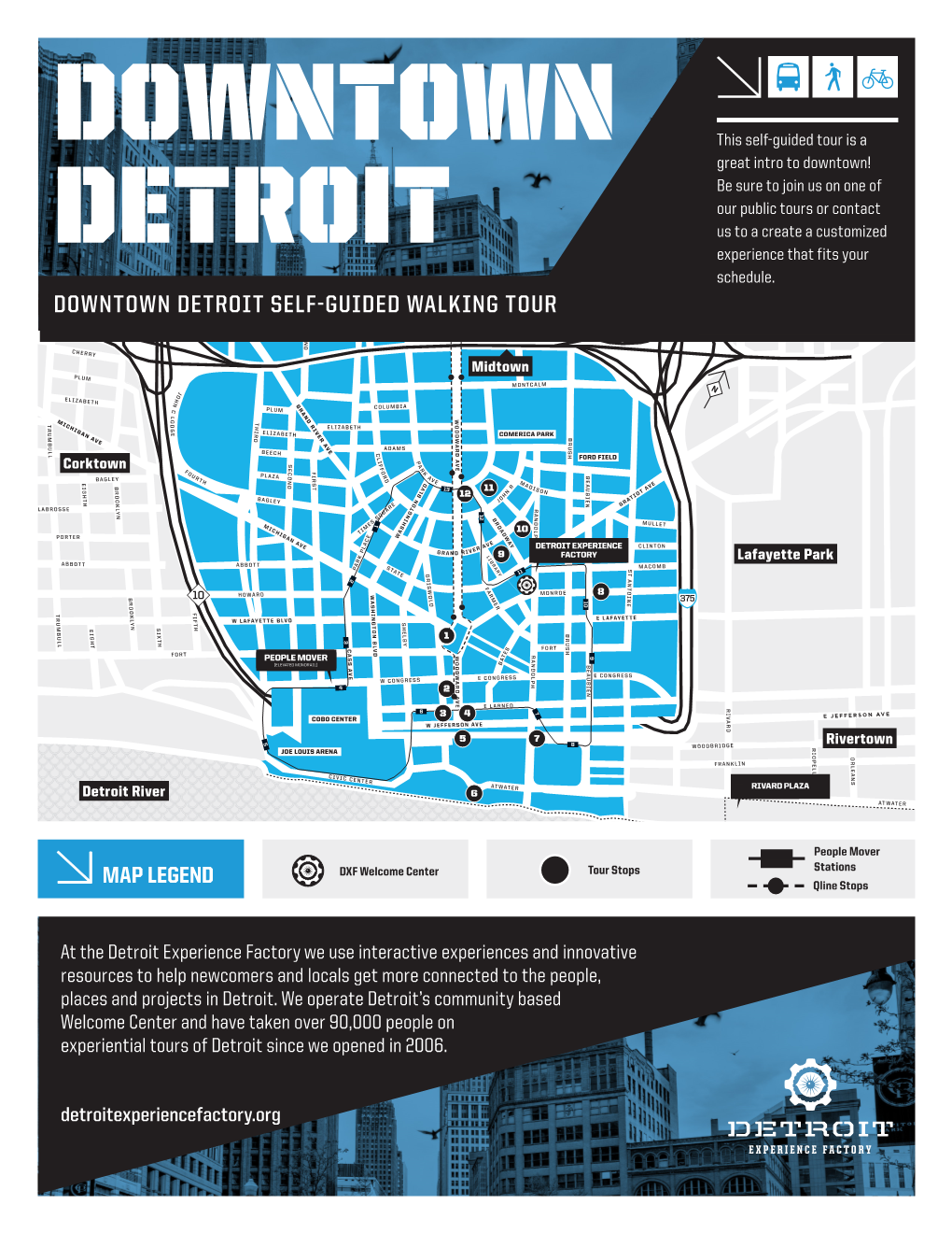 Downtown Detroit Self-Guided Walking Tour D N O C E S