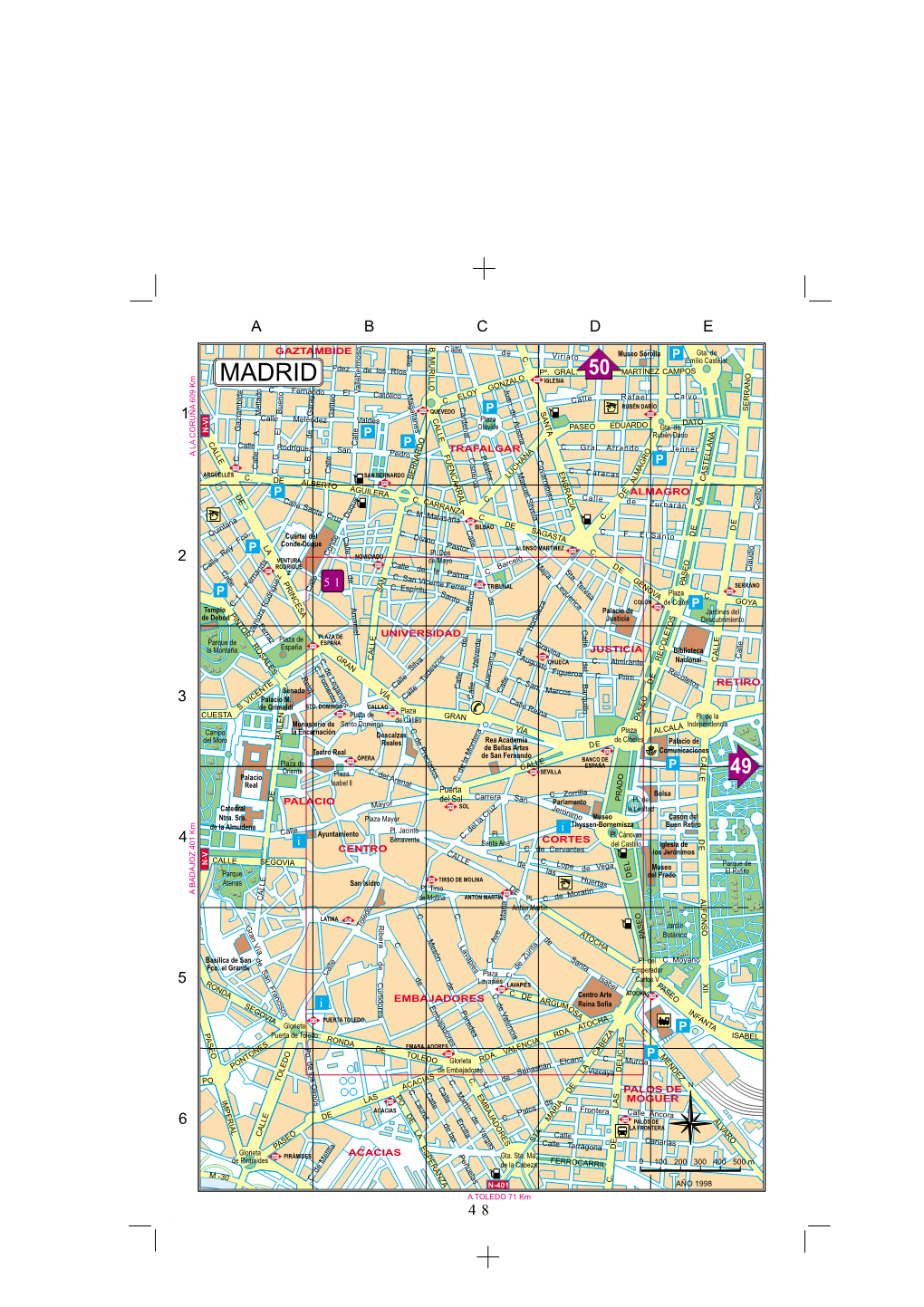 Map of the City of Madrid