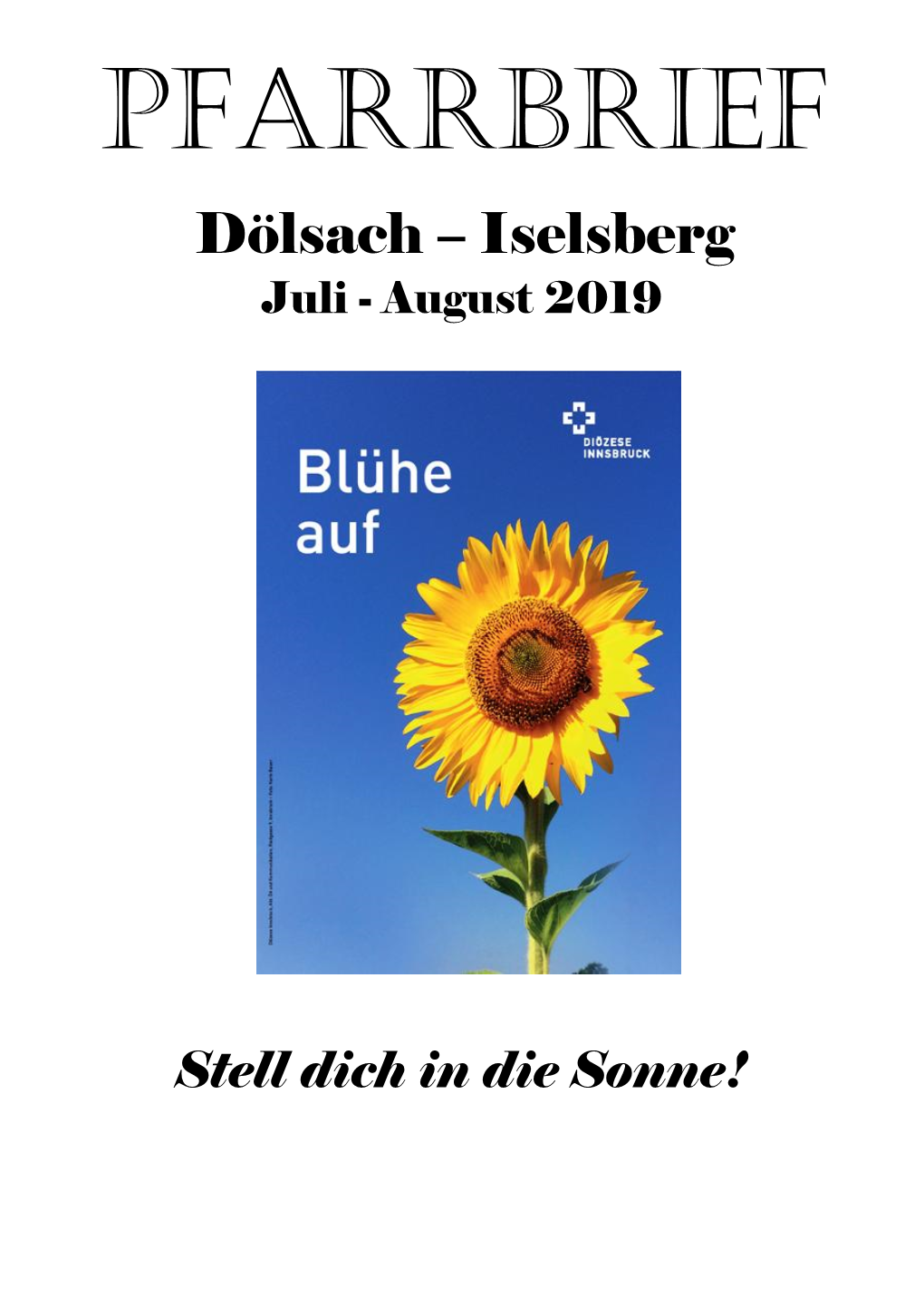 Dölsach – Iselsberg Juli - August 2019