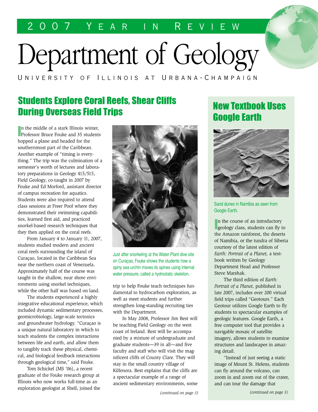 Department of Geology University of Illinois at Urbana-Champaign