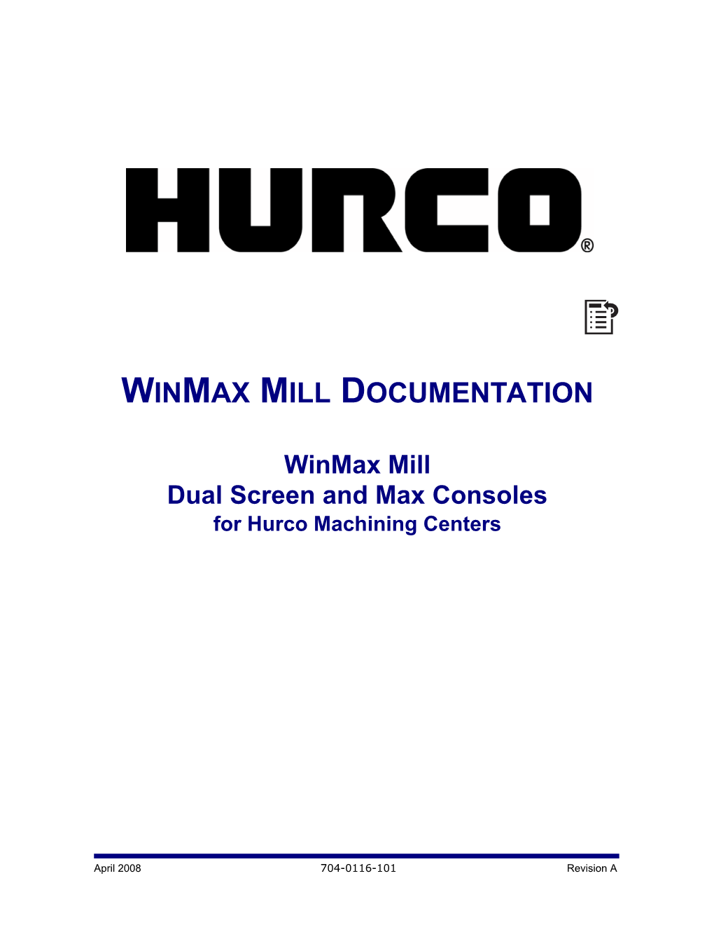 Winmax Mill Documentation